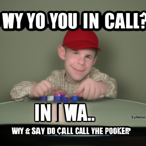Why do you say I call in poker?
