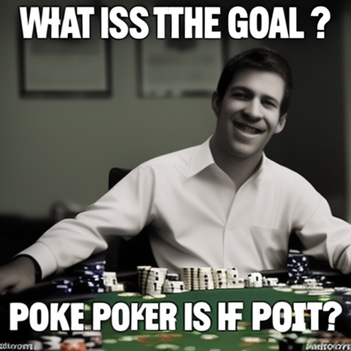 What is the goal of poker?