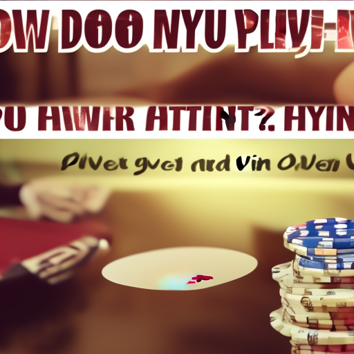 How do you play poker and win?