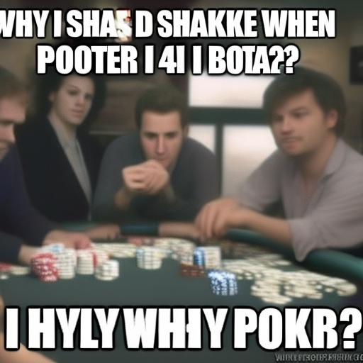 Why do I shake when I play poker?